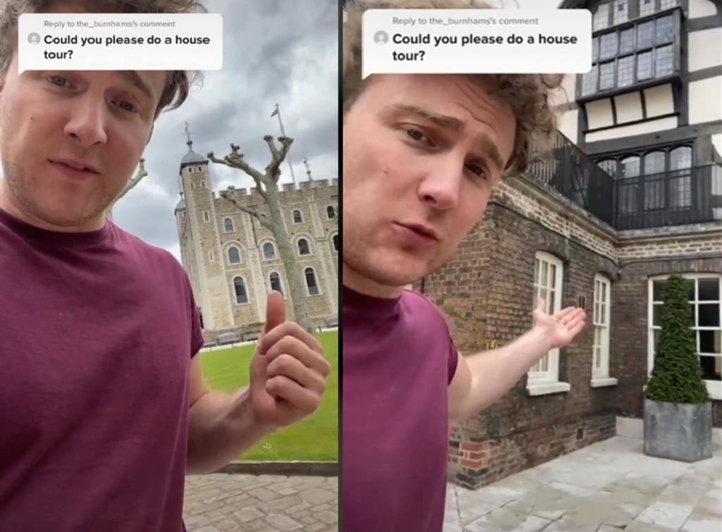 Británico se vuelve sensación en TikTok pues vive en la Torre de Londres