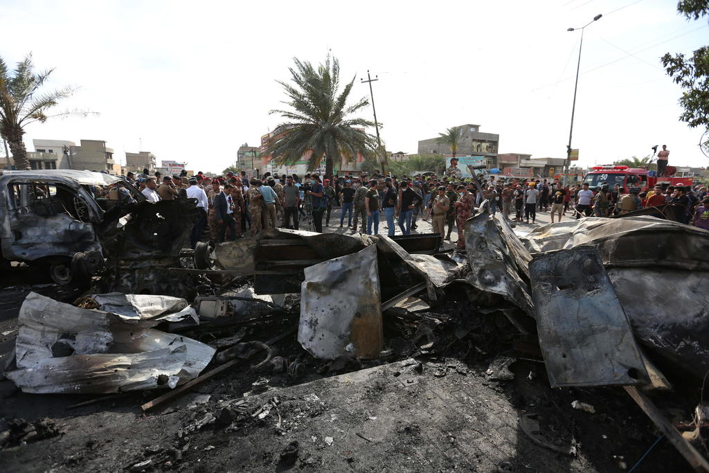 Suben a 25 los muertos y 60 los heridos por la explosión en un mercado de Bagdad