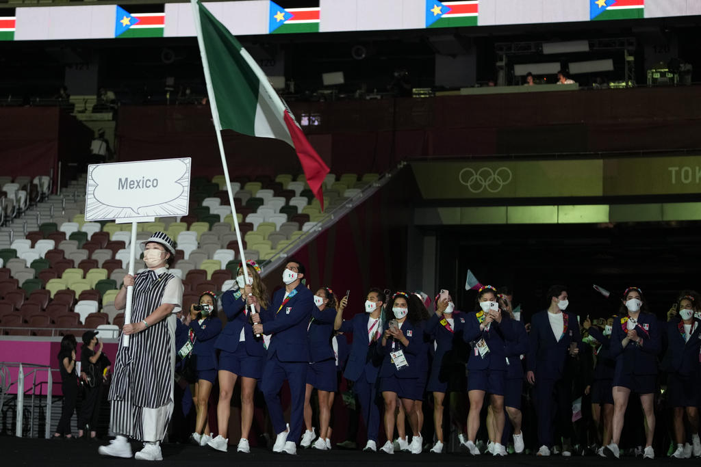 Así ingresó la delegación mexicana al Estadio Olímpico de Tokio durante la inauguración de los Juegos Olímpicos