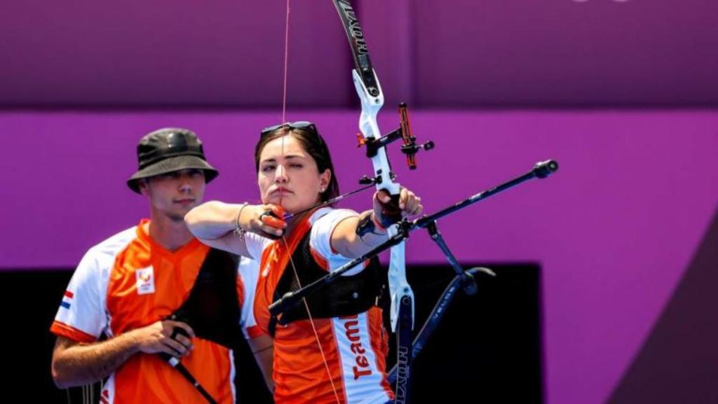 Gabriela Bayardo ambién subió al podio del tiro con arco en los Juegos Olímpicos de Tokio 2020