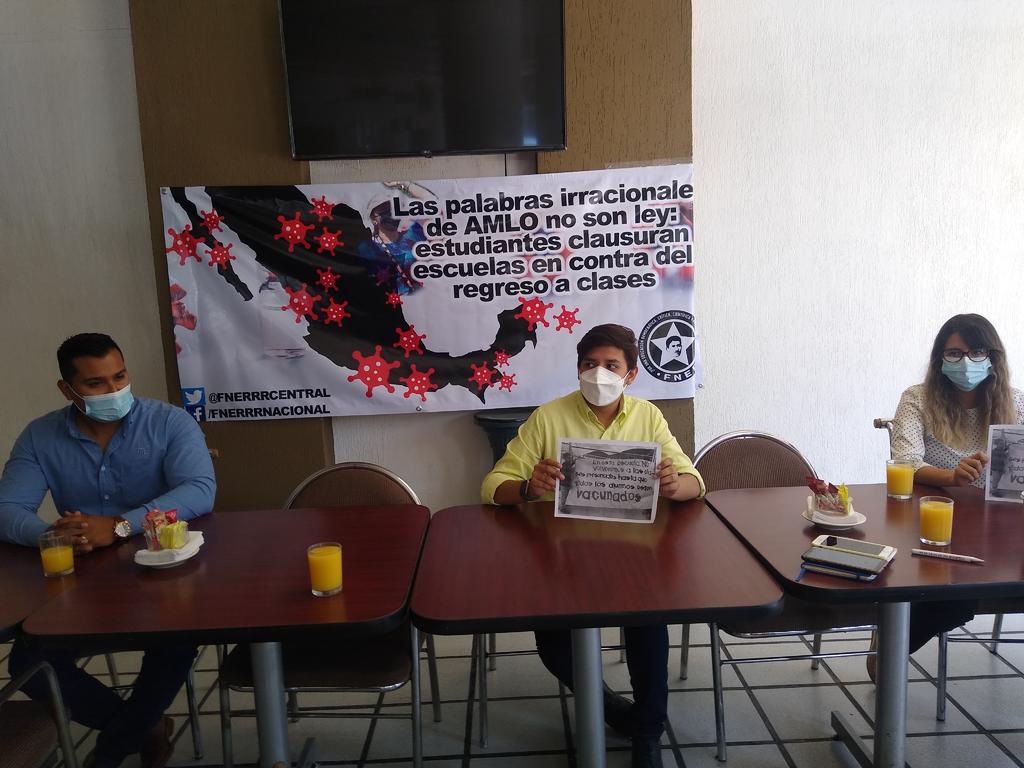 La FNERRR se manifiesta en contra del regreso a clases presenciales en Coahuila; piden avance en vacunación