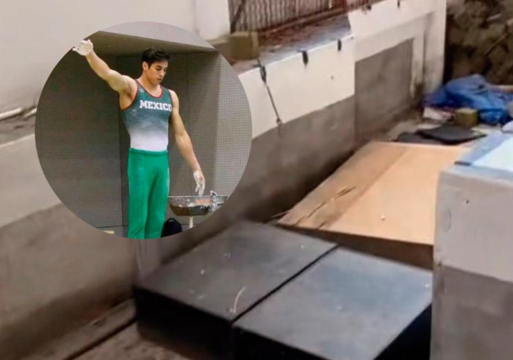 Javier Rojo exhibe las precarias condiciones del gimnasio donde entrena en Culiacán