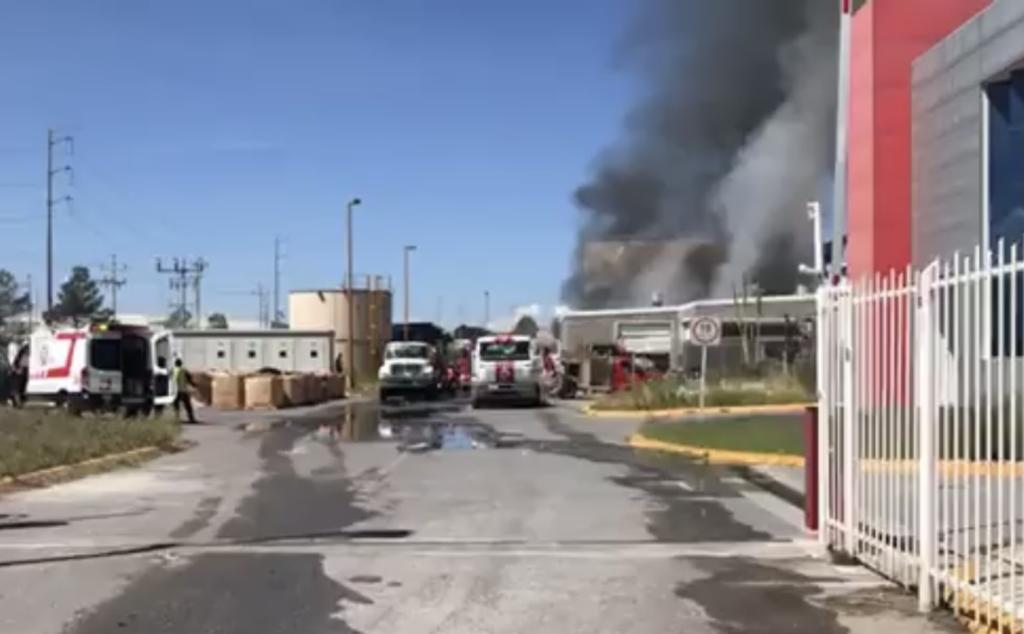 Se registra incendio en la empresa GOSS Global México de Ramos Arizpe