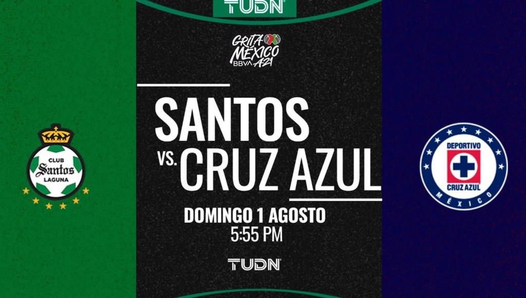 TUDN confirma transmisión de Santos Laguna vs Cruz Azul