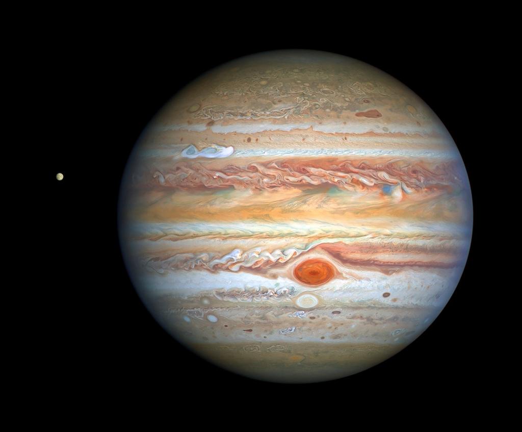 El telescopio espacial Hubble halla evidencias de vapor de agua en la luna Ganímedes de Júpiter