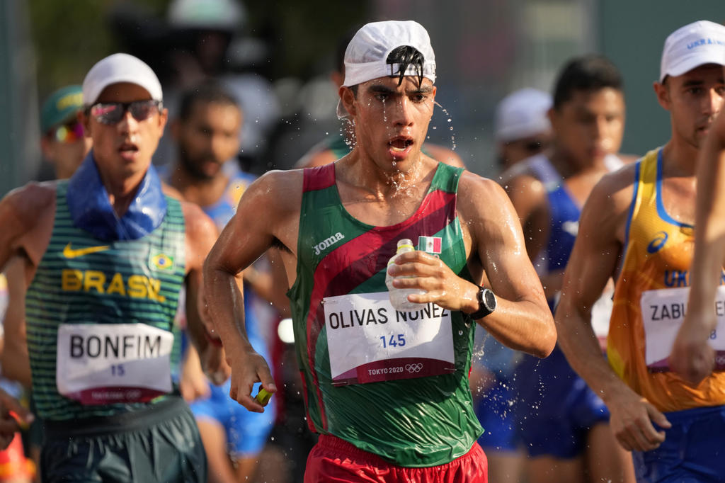 Andrés Olivas, el marchista latinoamericano mejor clasificado en la prueba de 20 kilómetros