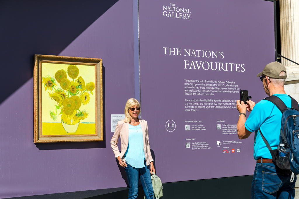 National Gallery de Londres expone su arte al aire libre