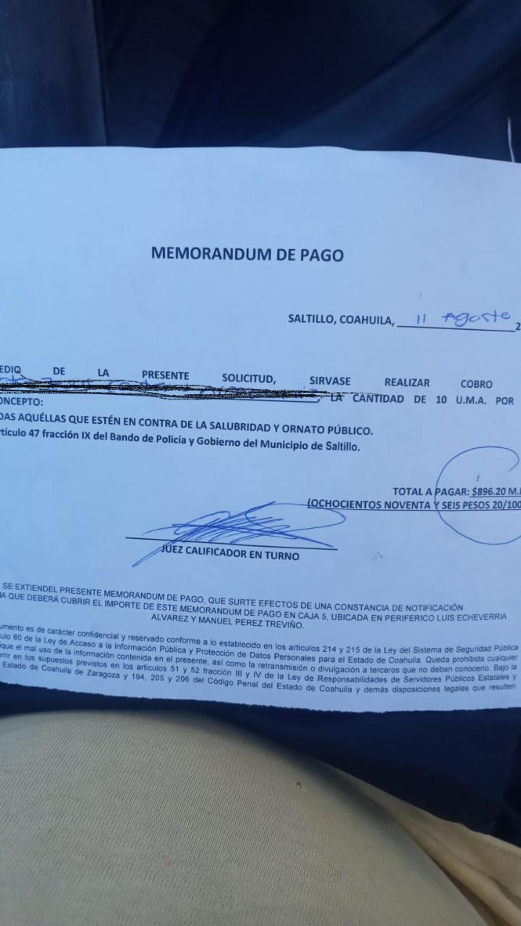 Policía de Tránsito reactiva multas por no usar cubrebocas en Saltillo