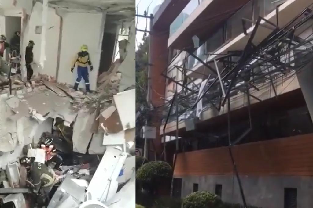 Comparten videos de los desastres que dejó la explosión en la alcaldía de Benito Juárez