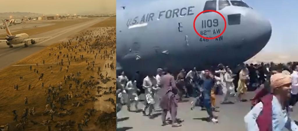 Comparan escena de Guerra Mundial Z con el caos en aeropuerto de Afganistán