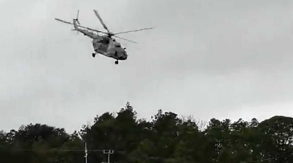 Difunden otro video del accidente que sufrió el helicóptero de la Marina en Hidalgo