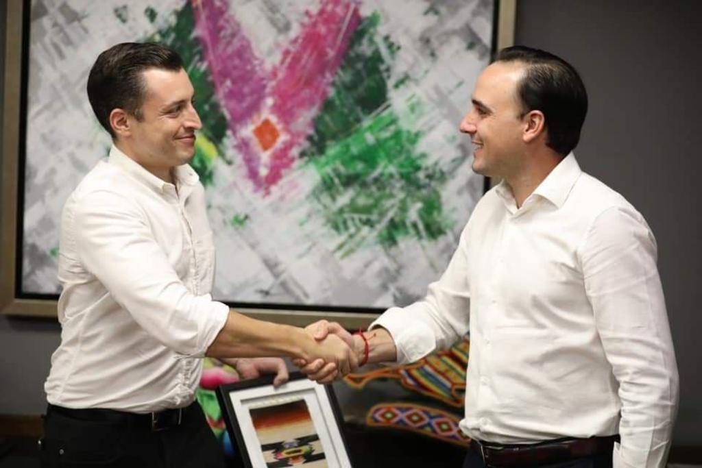 Alcalde de Saltillo intercambia ideas con Luis Donaldo Colosio, edil electo de Monterrey