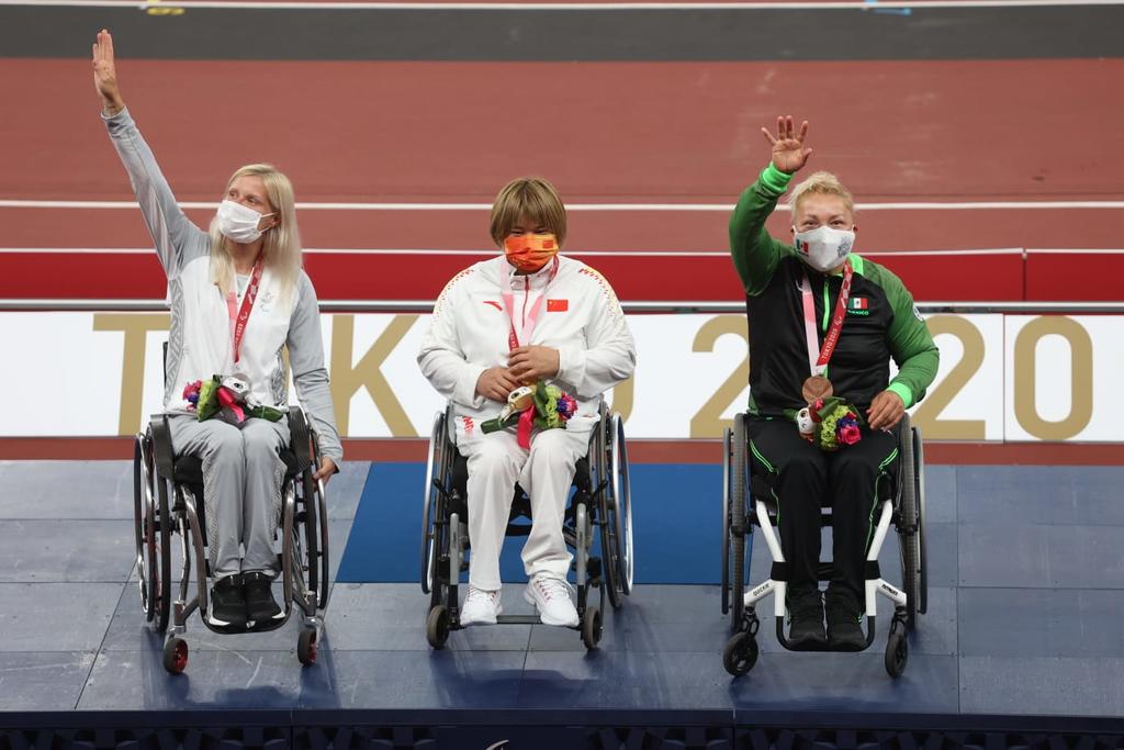 La mexicana Rosa María Guerrero logra medalla de bronce en los Juegos Paralímpicos de Tokio