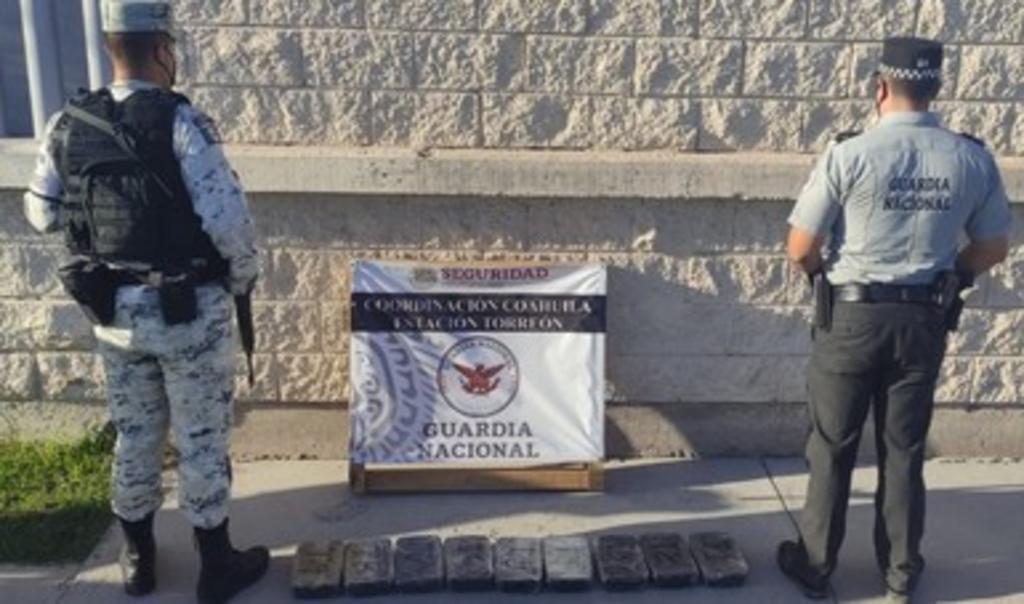 Guardia Nacional asegura 10 kilogramos y medio de cristal en San Pedro