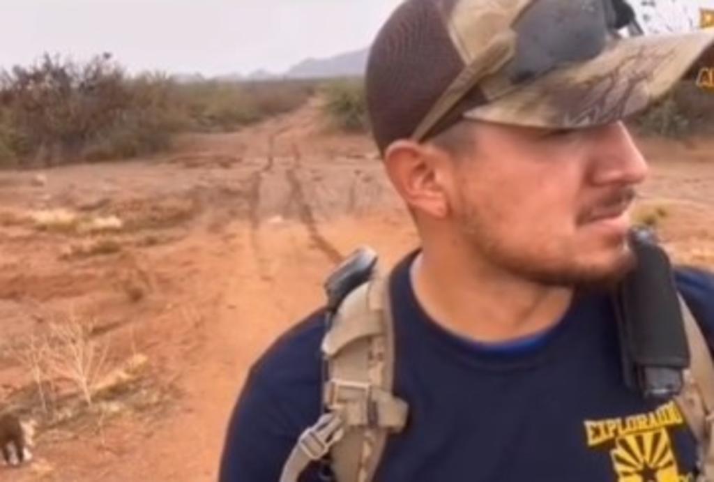 Youtuber fronterizo llora al encontrar cadáver de niño migrante en Arizona
