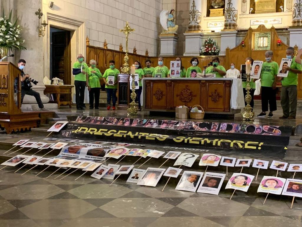 Familiares conmemoran a más de tres mil desaparecidos en Coahuila
