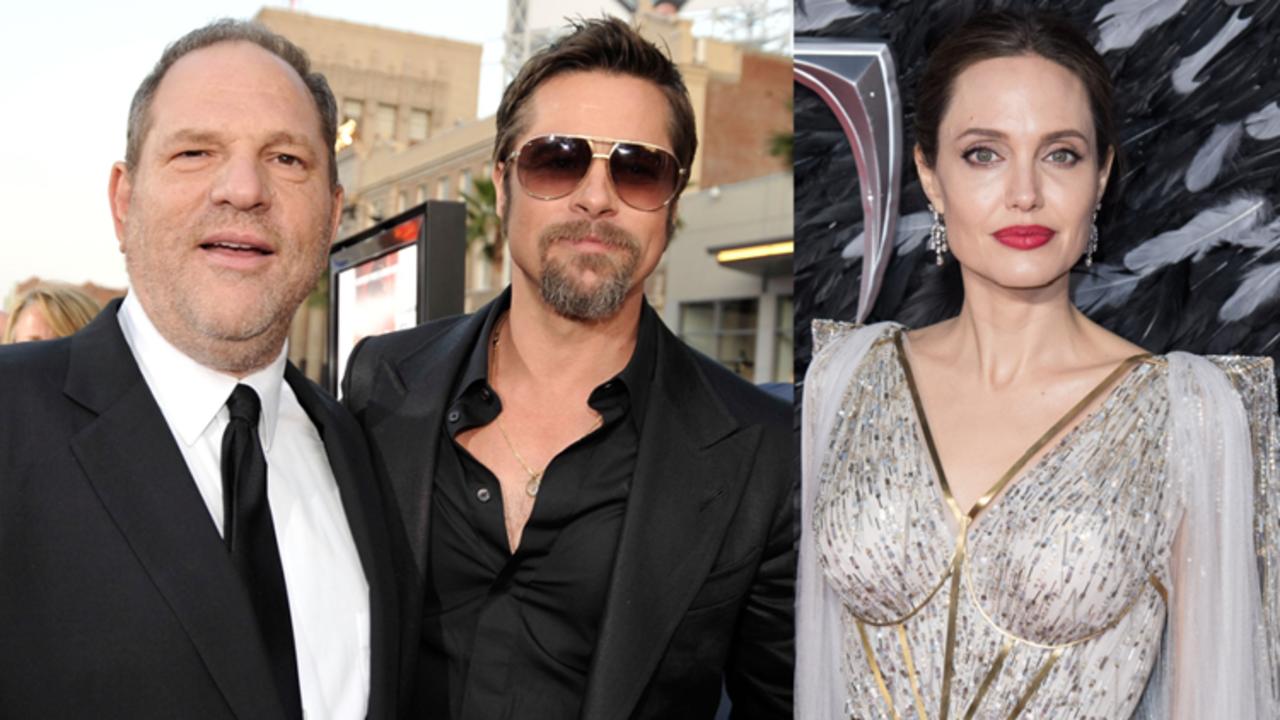 Para Angelina Jolie fue difícil ver a Brad Pitt trabajar con Harvey Weinstein