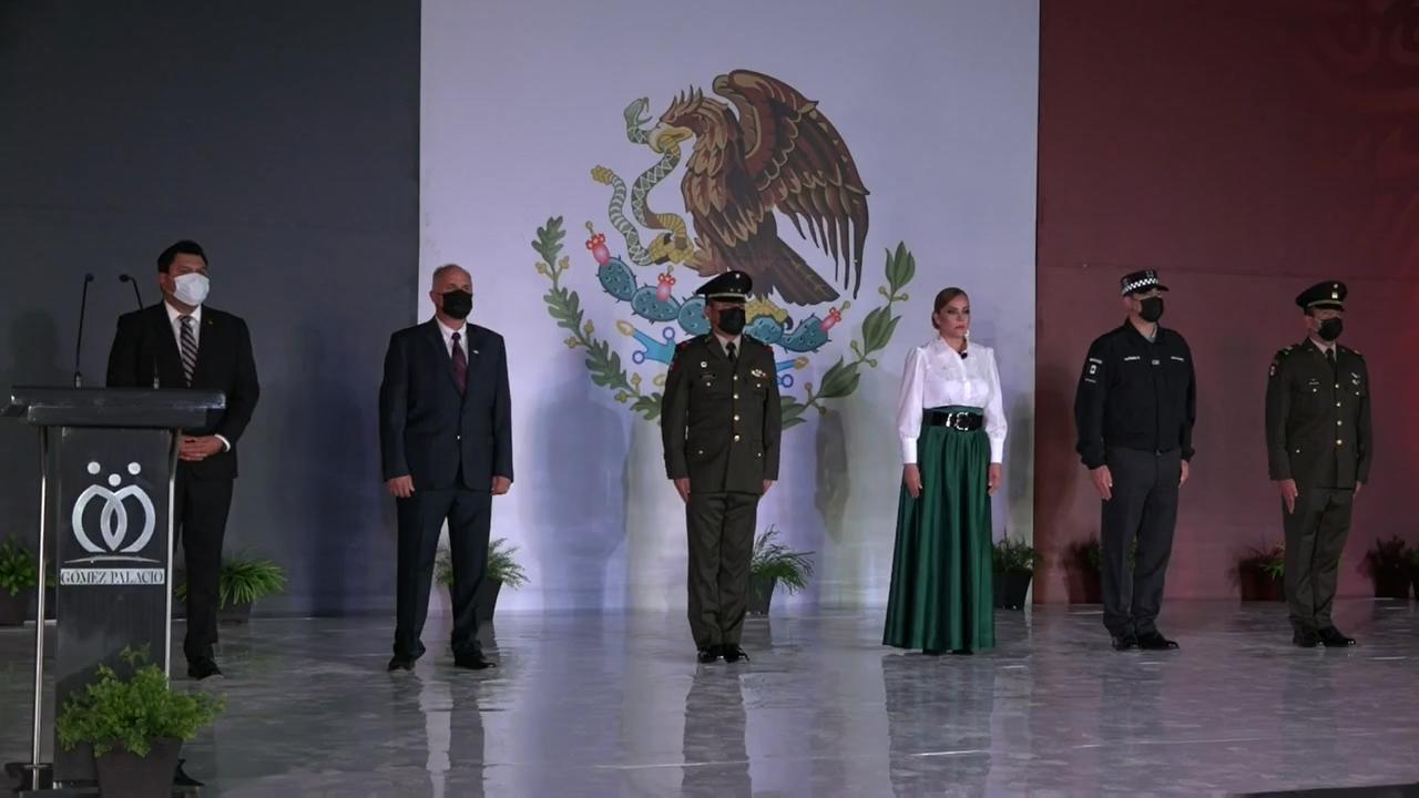 Sin público y de forma virtual, realizan Ceremonia del Grito de Independencia en Gómez Palacio por pandemia