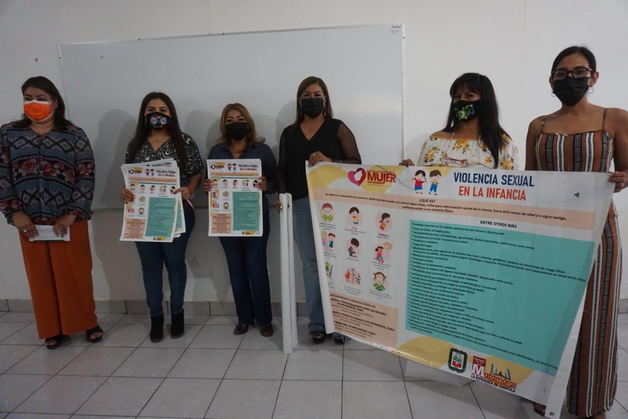 En Matamoros implementan campaña de prevención a violencia sexual en niños y adolescentes