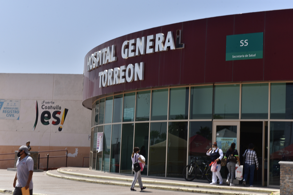 Internados, 16 pacientes COVID en el Hospital General de Torreón