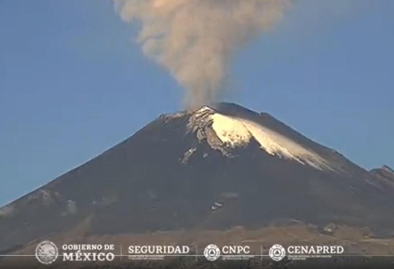 Popocatépetl registra nueva explosión