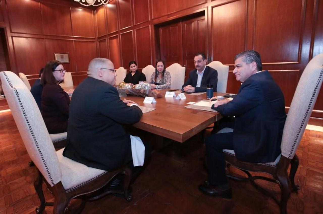 Gobernador de Coahuila se reúne con cónsules generales de EUA para abordar tema migratorio