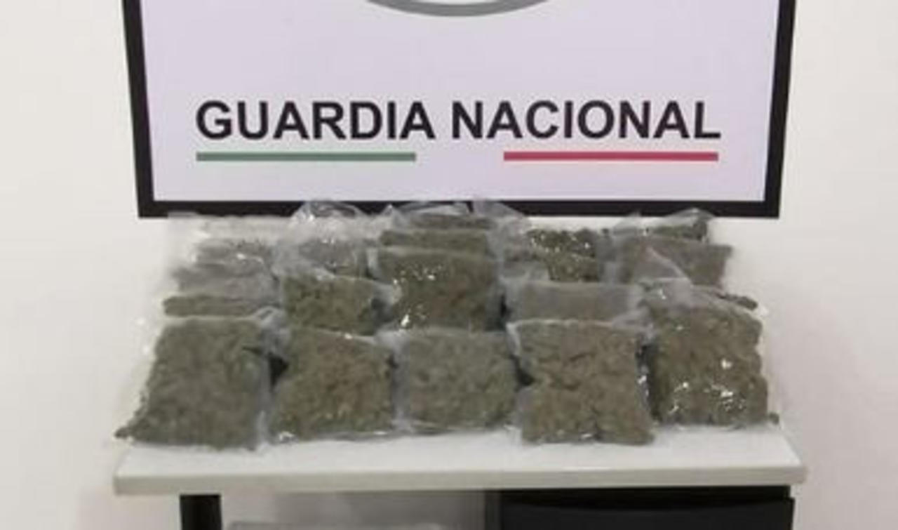 Binomios de Guardia Nacional localizan paquetes con marihuana en Torreón
