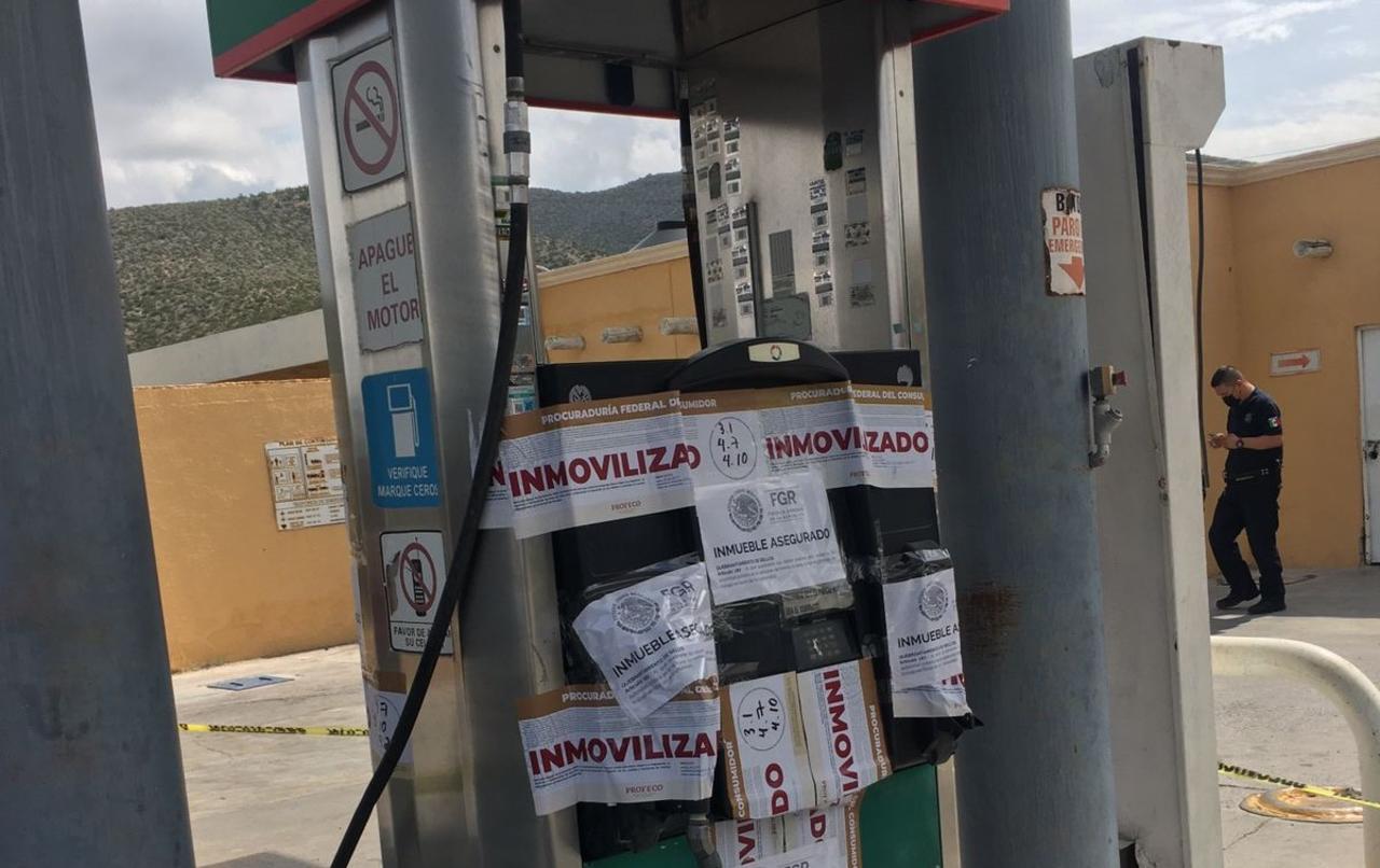 La FGR asegura dispositivos electrónicos en gasolinera de Sacramento, Coahuila