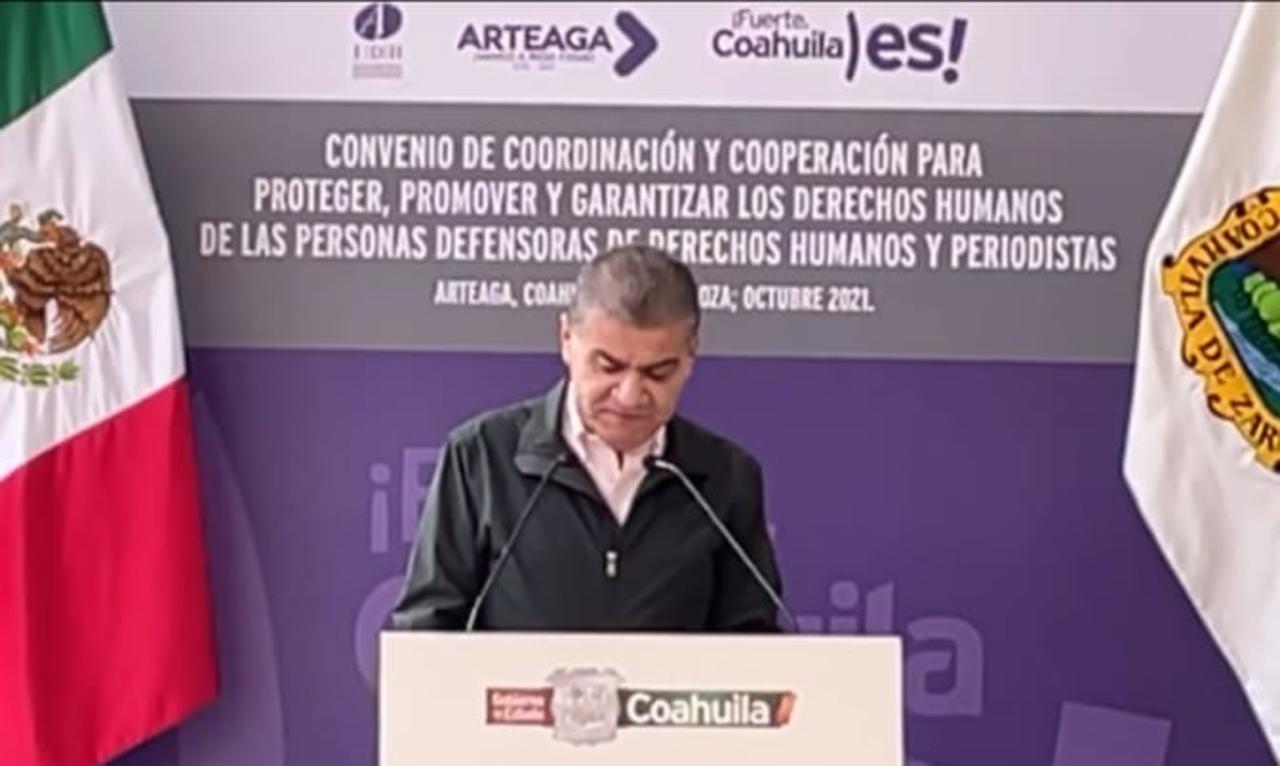 Gobierno de Coahuila firmó un convenio con periodistas y defensores de derechos humanos