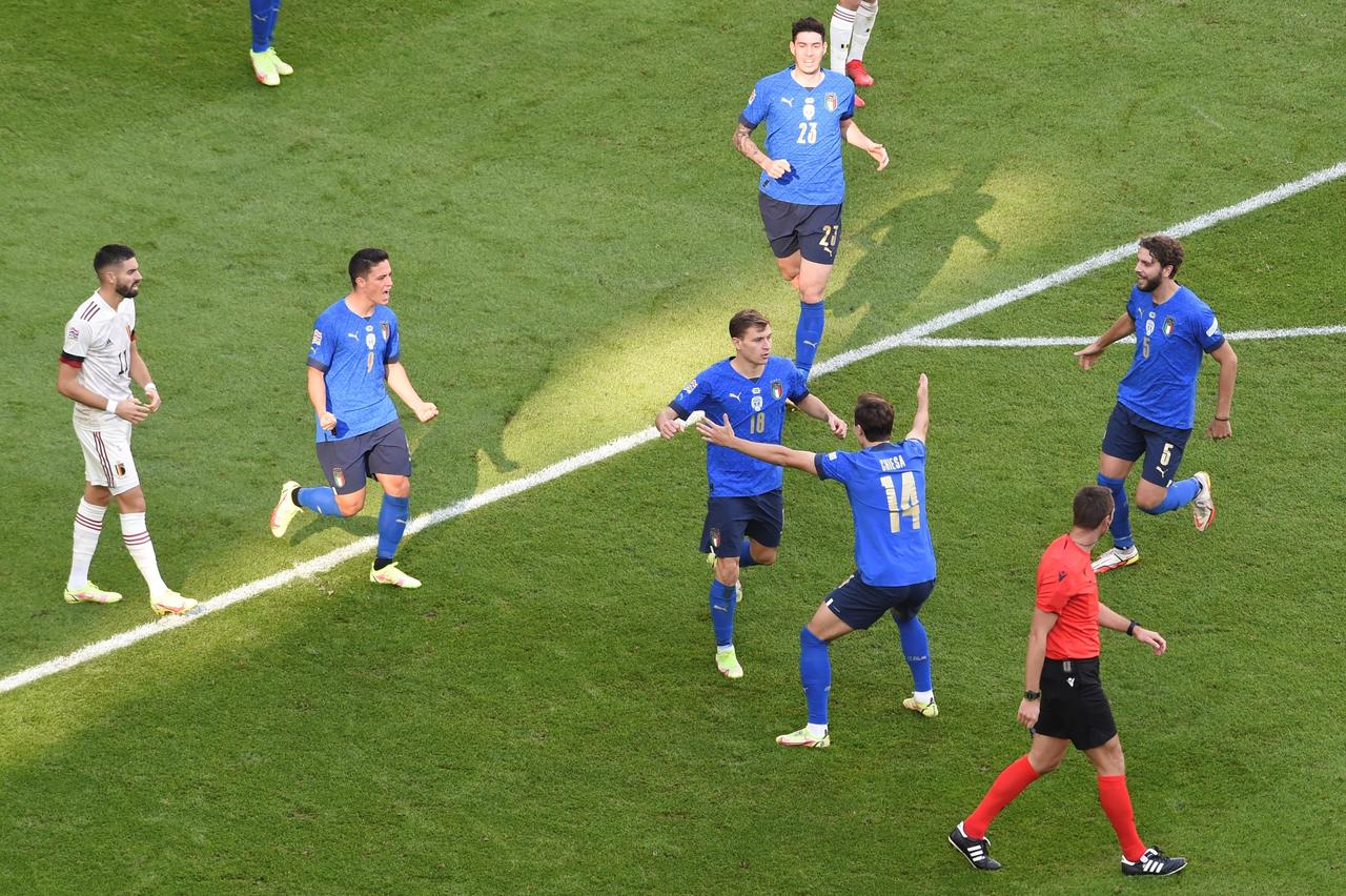 Italia vence a Bélgica en partido por tercer puesto en Liga de Naciones