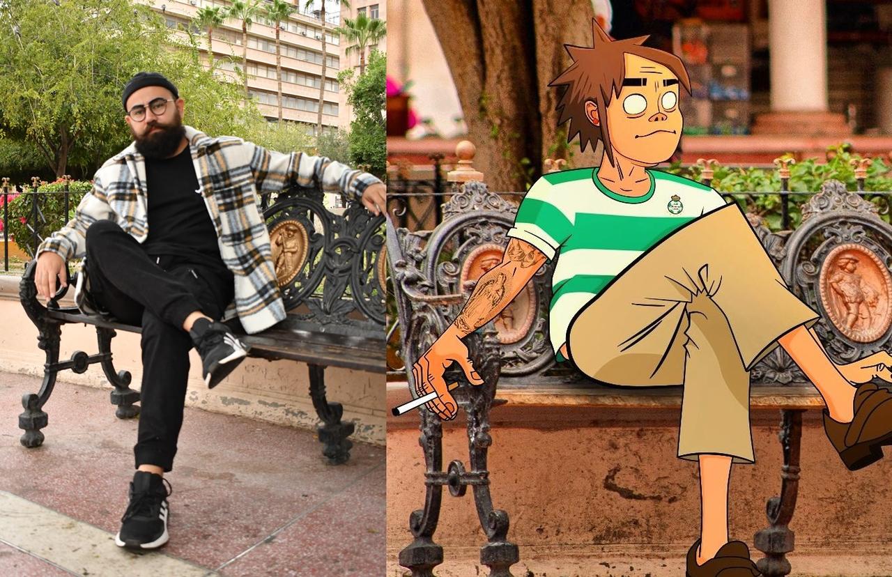 'Buscó fusionar la realidad'; artista lagunero trae a 'CatDog' y otros personajes a emblemáticos lugares de Torreón