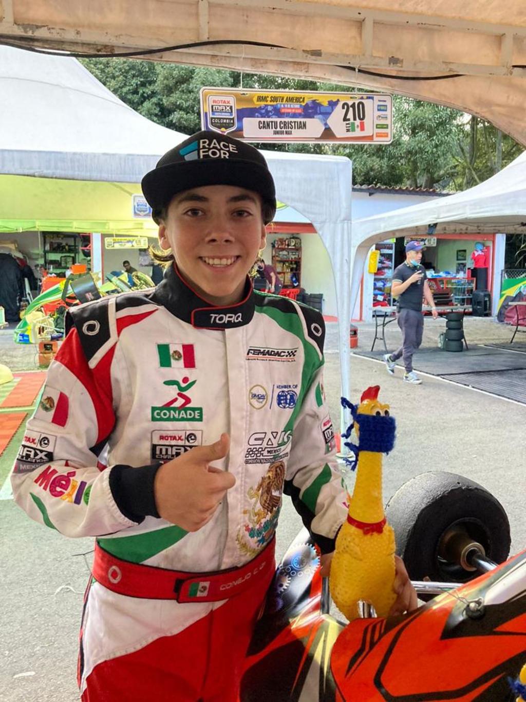 Piloto lagunero consigue cuarto lugar en el Sudamericano de Karting