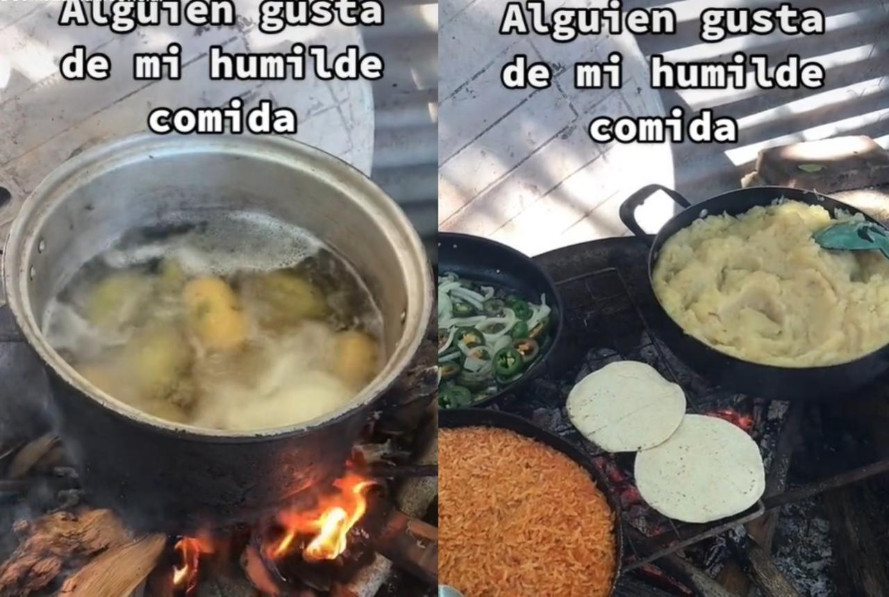 Mujer se hace viral por cocinar para cuatro personas con 50 pesos