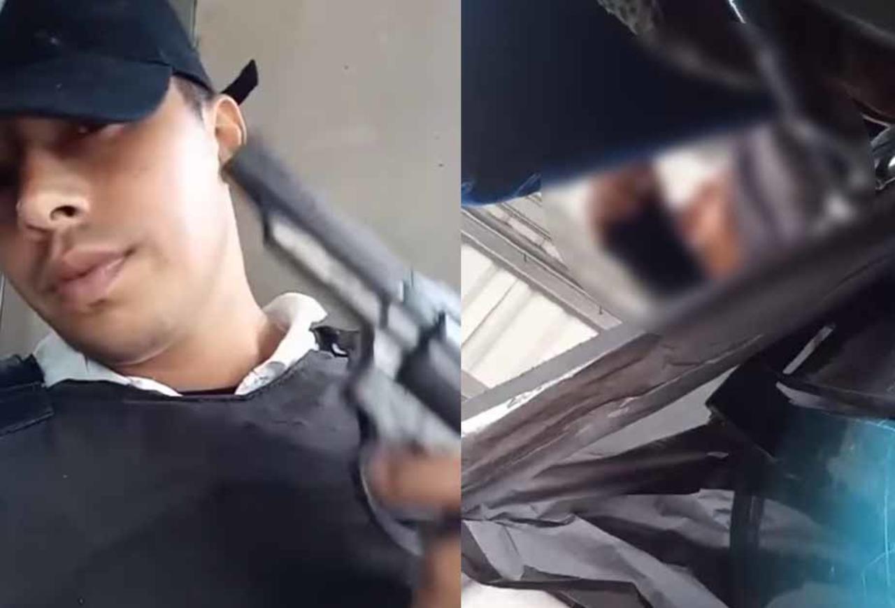 VIDEO: Guardia de seguridad pierde la vida al dispararse mientras grababa video para TikTok