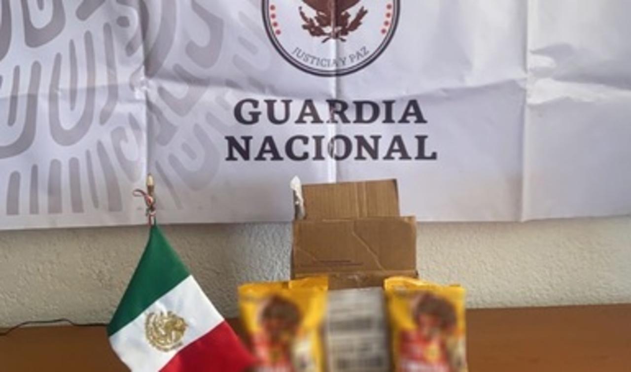 Guardia Nacional detecta aparente crystal y marihuana en paquetería de Ramos Arizpe