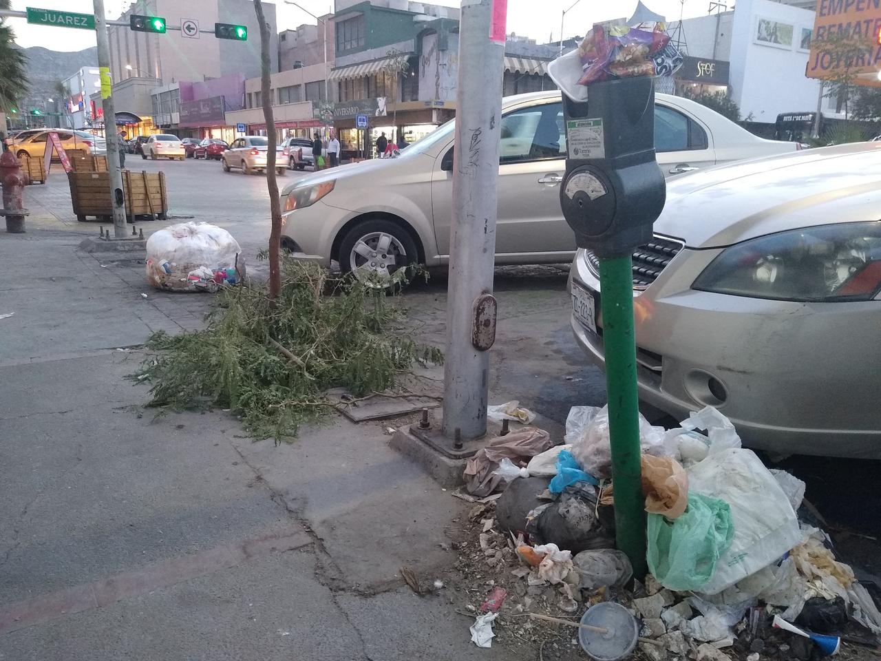 Comerciantes piden instalar más contenedores de basura en Centro de Torreón