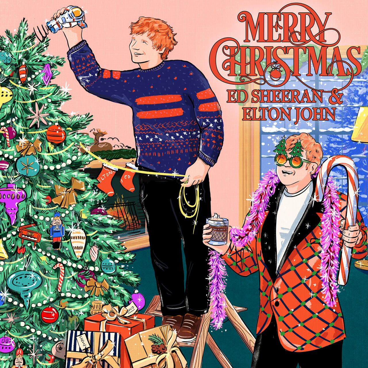 La Navidad une a Elton y Ed Sheeran con el sencillo a beneficio Merry Christmas