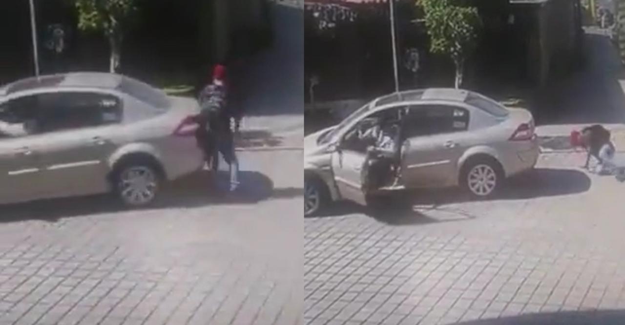 VIDEO: Sujeto finge ser atropellado en Puebla y cámara de seguridad lo delata