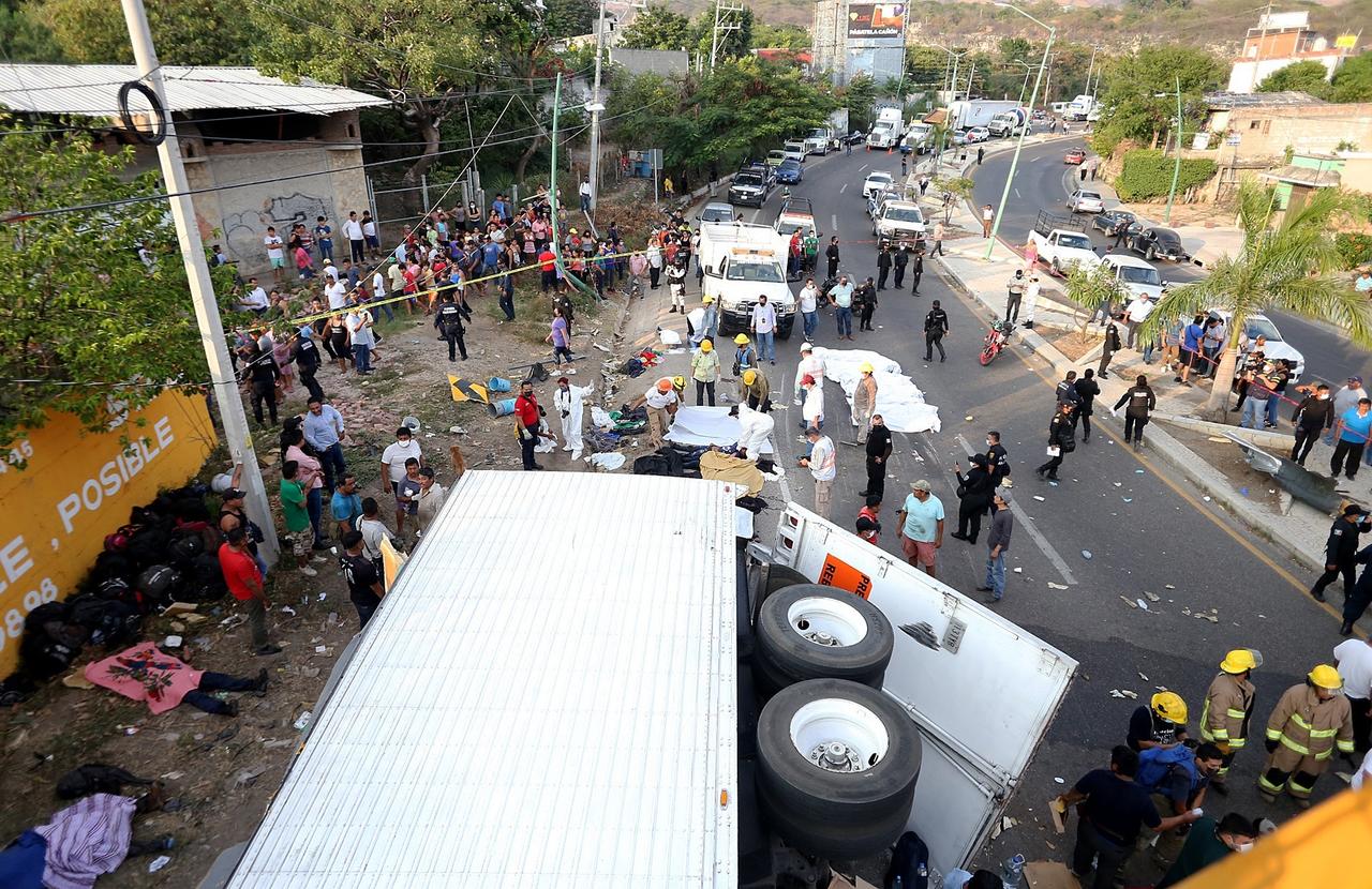 Cifra de migrantes fallecidos por accidente de tráiler en la Chiapa de Corzo-Tuxtla Gutiérrez sube a 53