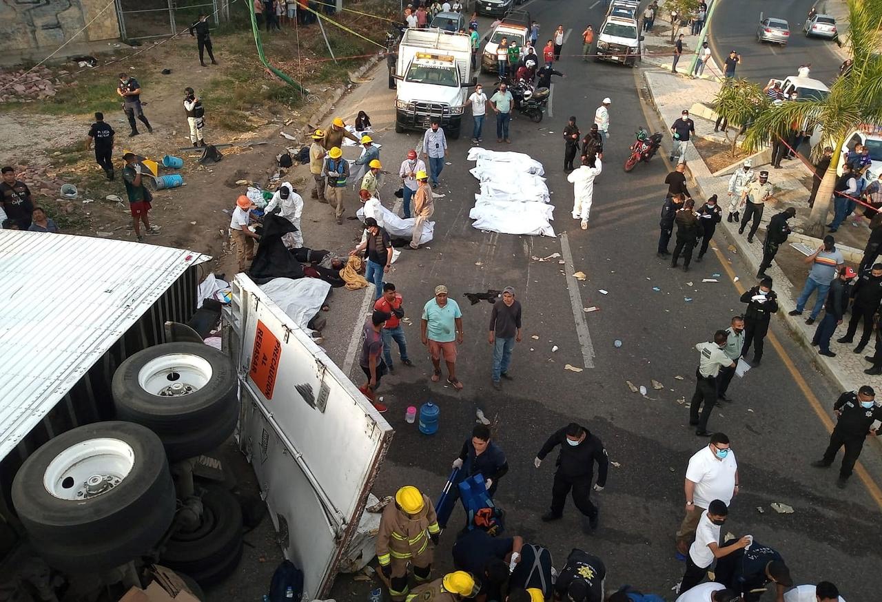Tras accidente en Chiapas donde murieron 55 migrantes, México y 6 países combatirán tráfico