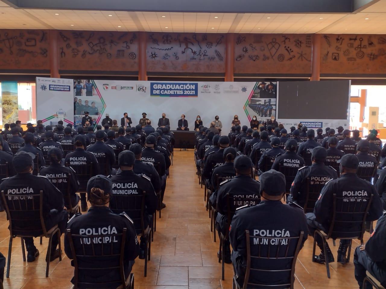 Se gradúan 97 cadetes de la Policía Municipal de Saltillo