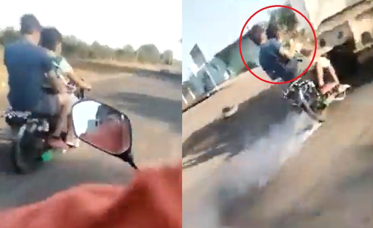 Motociclista que jugaba carreras en Michoacán muere al chocar contra camión