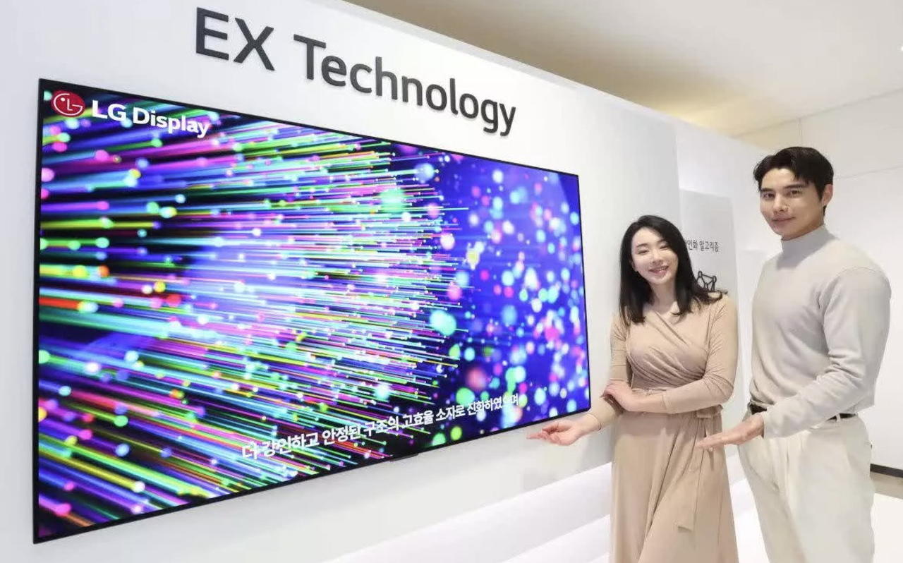 LG utilizará tecnología OLED EX para que sus paneles sean más brillantes y delgados