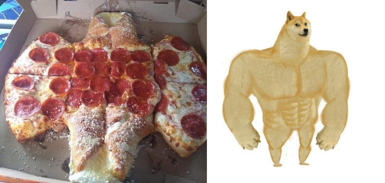 Pizza en forma de 'Batman' genera diversas opiniones y memes