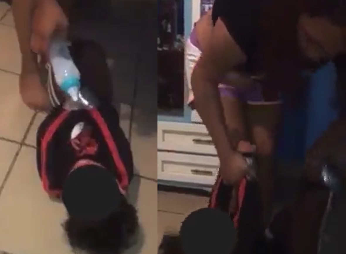 VIDEO: Exhiben a madre violentando a su hijo en Múzquiz 'por pintarse la cara'