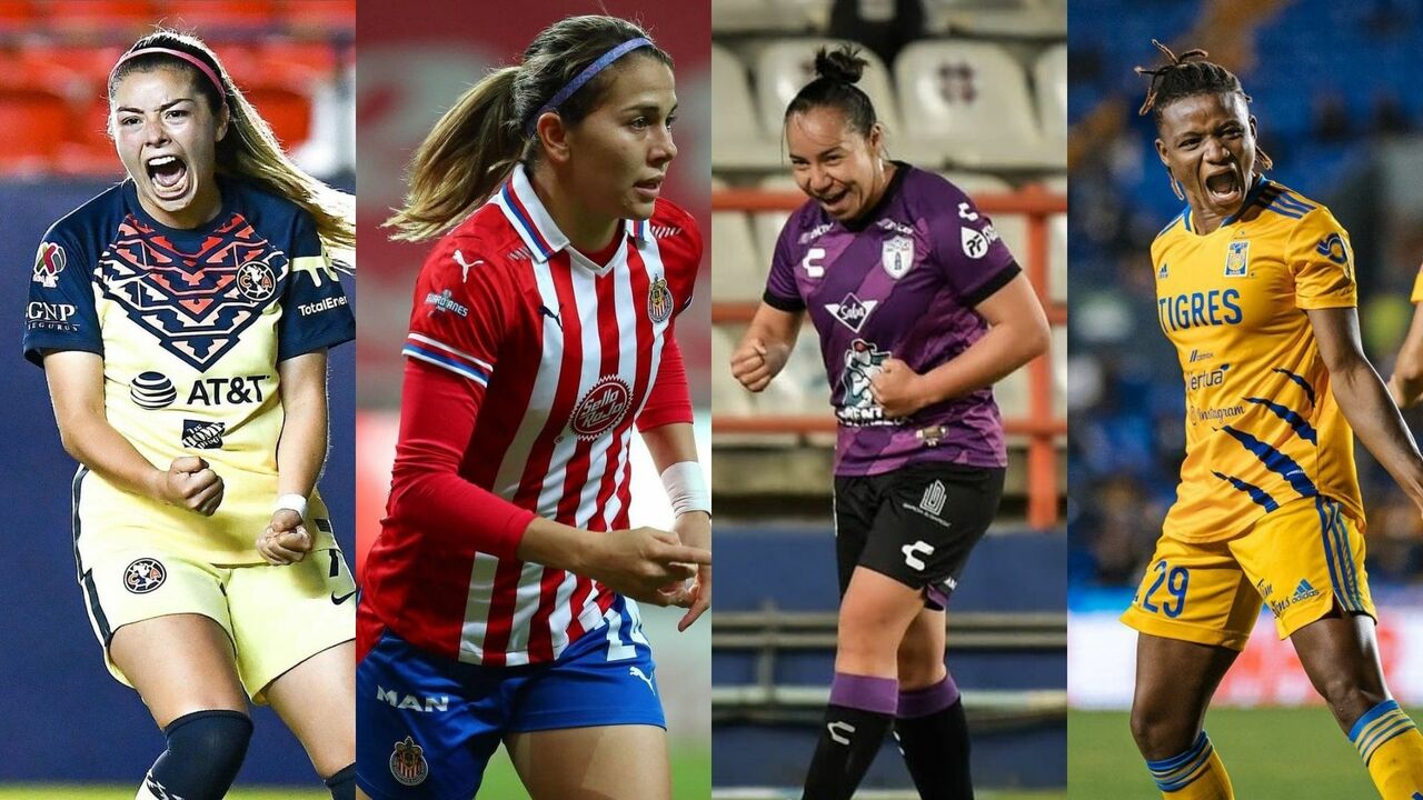 Cinco goleadoras destacan en el inicio del Clausura 2022 en la Liga MX Femenil