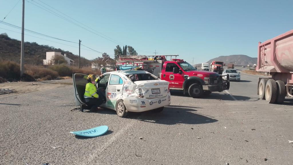 Se registra accidente en carretera Saltillo-Monclova; hay dos lesionados