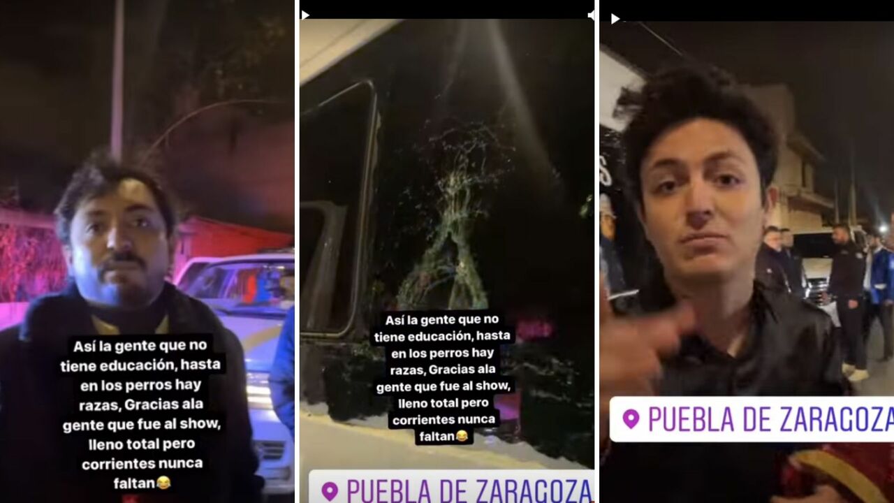 Vandalizan auto de Los Dos Carnales después de un concierto en Puebla