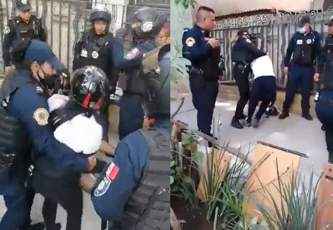 Policías que aparecen jaloneando a niñas en un video serán investigados