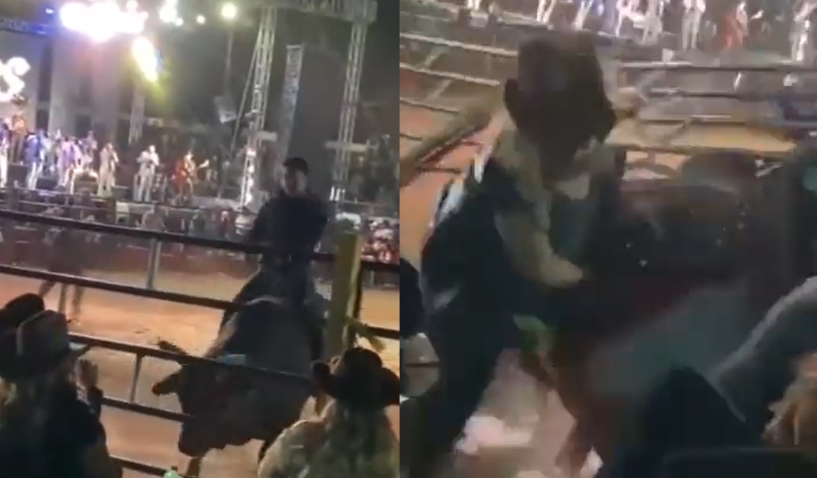 'Ay, Diosito Santo'; toro embiste al público en jaripeo de Morelia